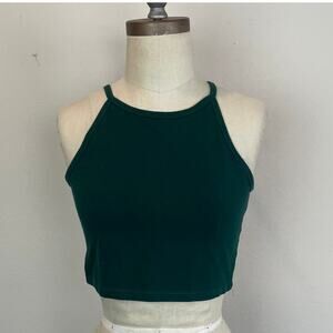 Factorie Green Crop Top, Size M